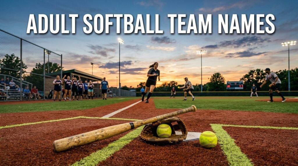 Adult softball team names