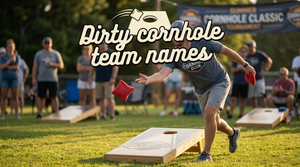 1. Dirty cornhole team names