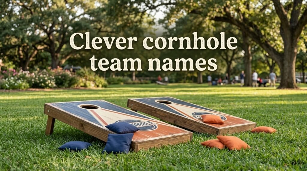 6. Clever cornhole team names