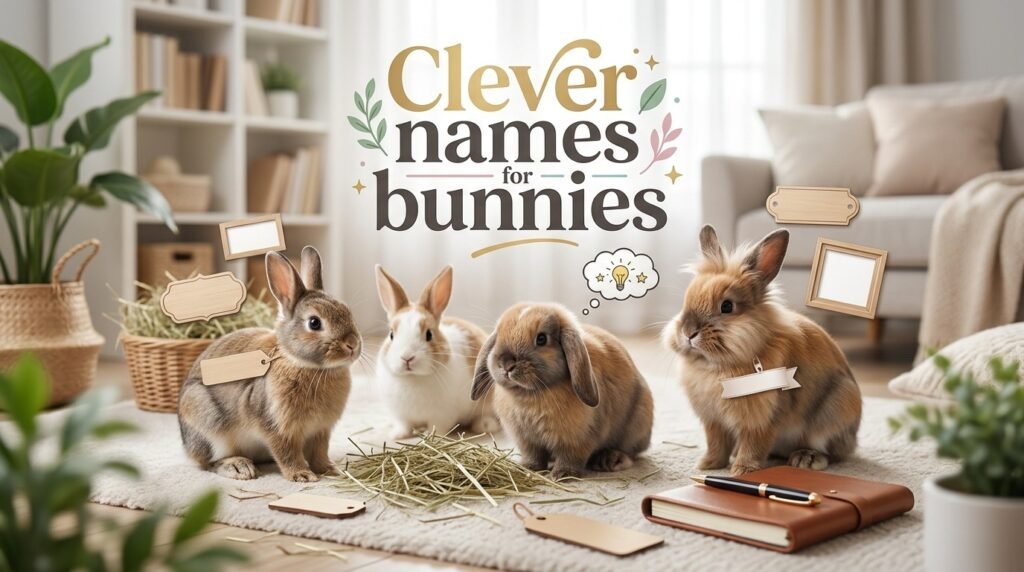 8. Clever names for bunnies