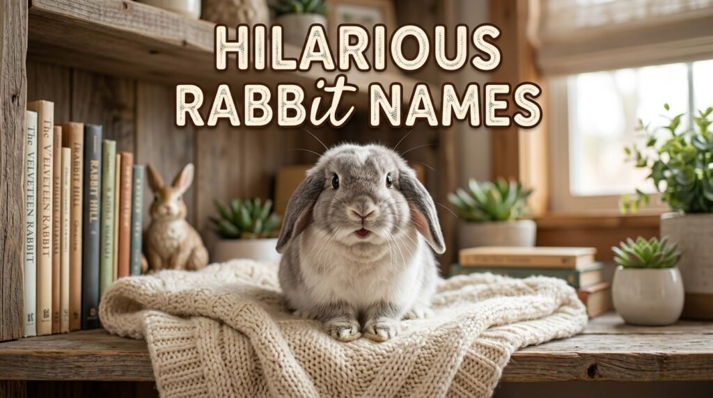 9. Hilarious rabbit names