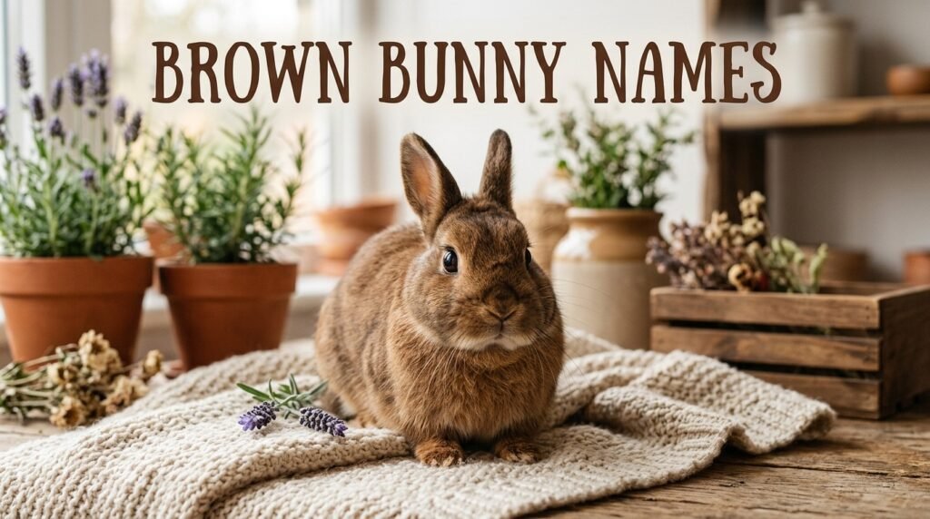 17. Brown bunny names