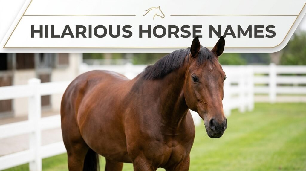 6. Hilarious horse names
