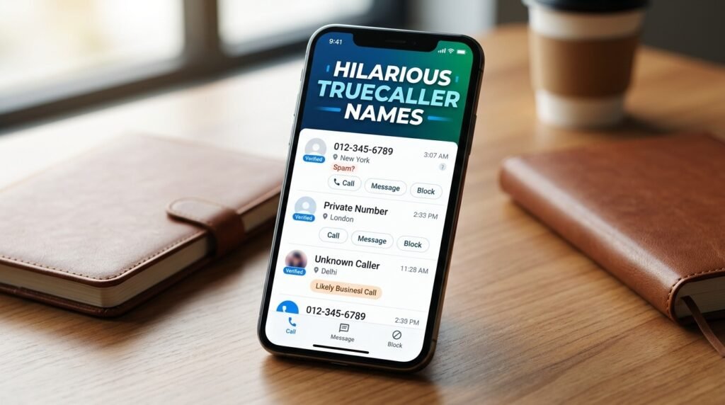 2. Hilarious Truecaller names
