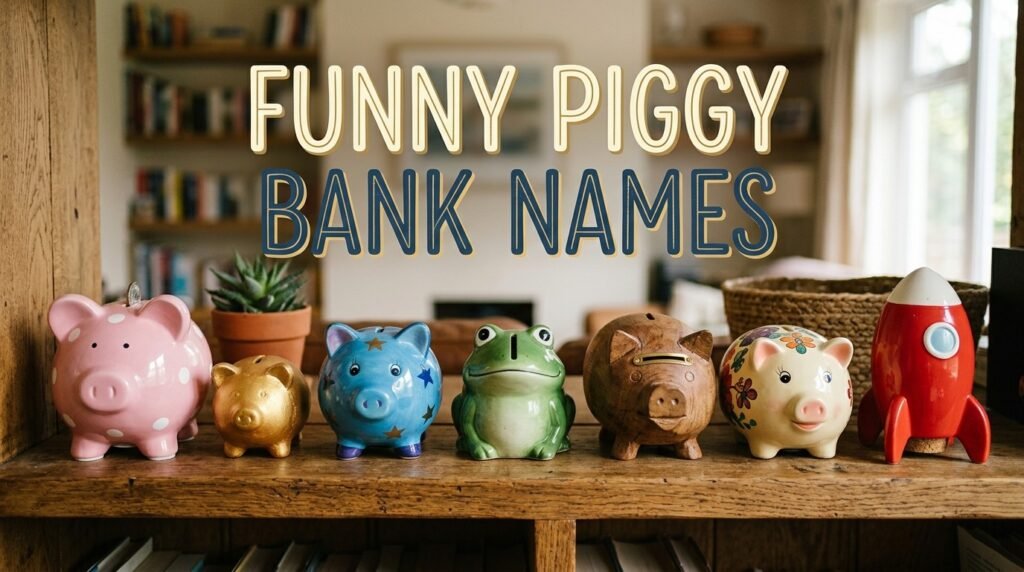 4. Funny piggy bank names