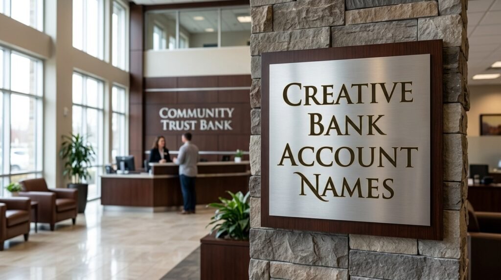 7. Creative bank account names