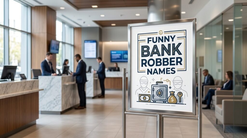 9. Funny bank robber names