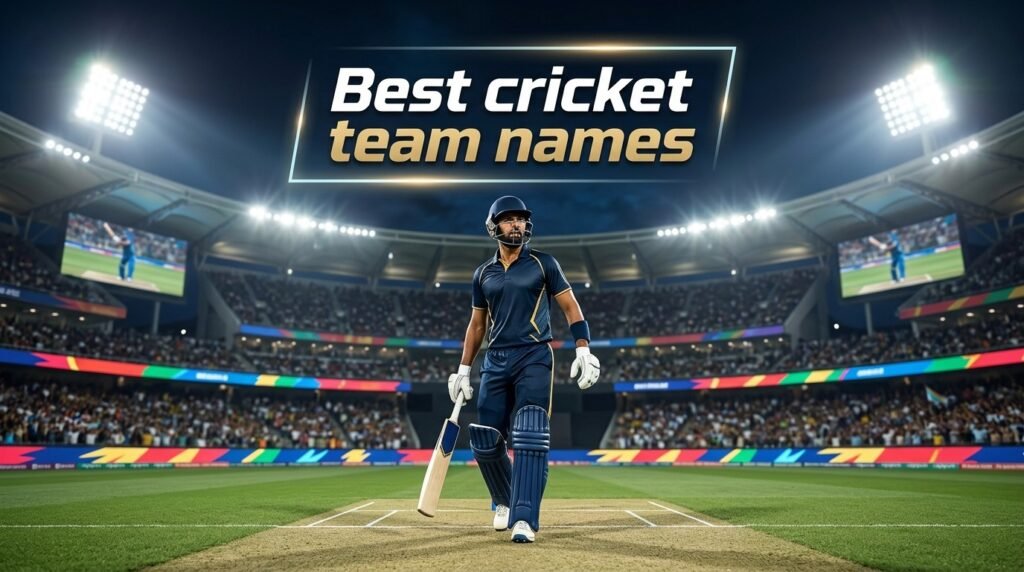 1. Best cricket team names
