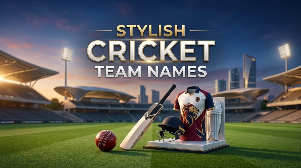 3. Stylish cricket team names