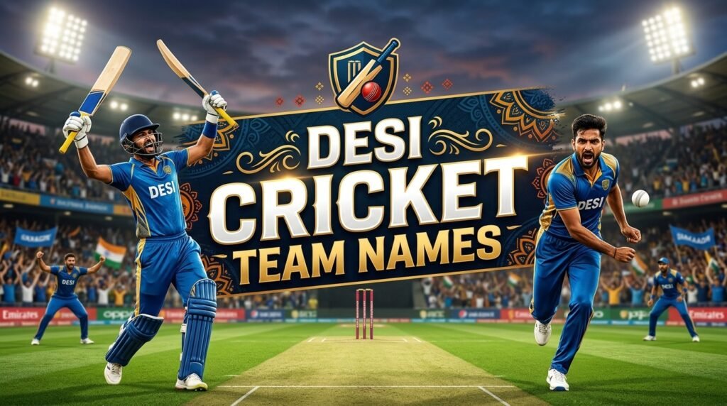 6. Desi cricket team names