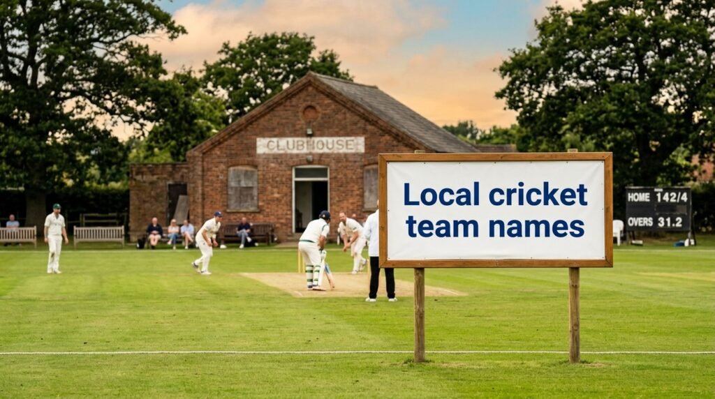 8. Local cricket team names