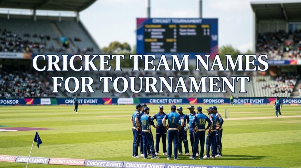 10. Cricket team names for tournament