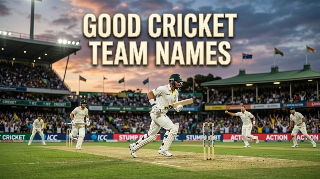 9. Good cricket team names