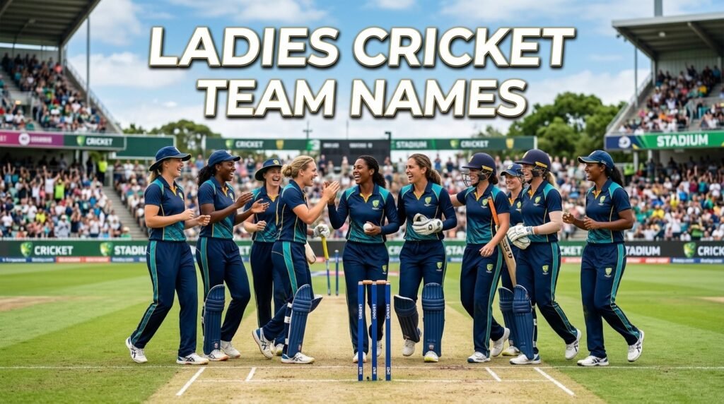 13. Ladies cricket team names