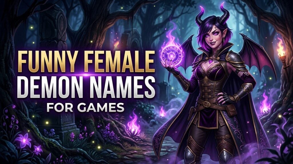 Funny Female Demon Names for Games
