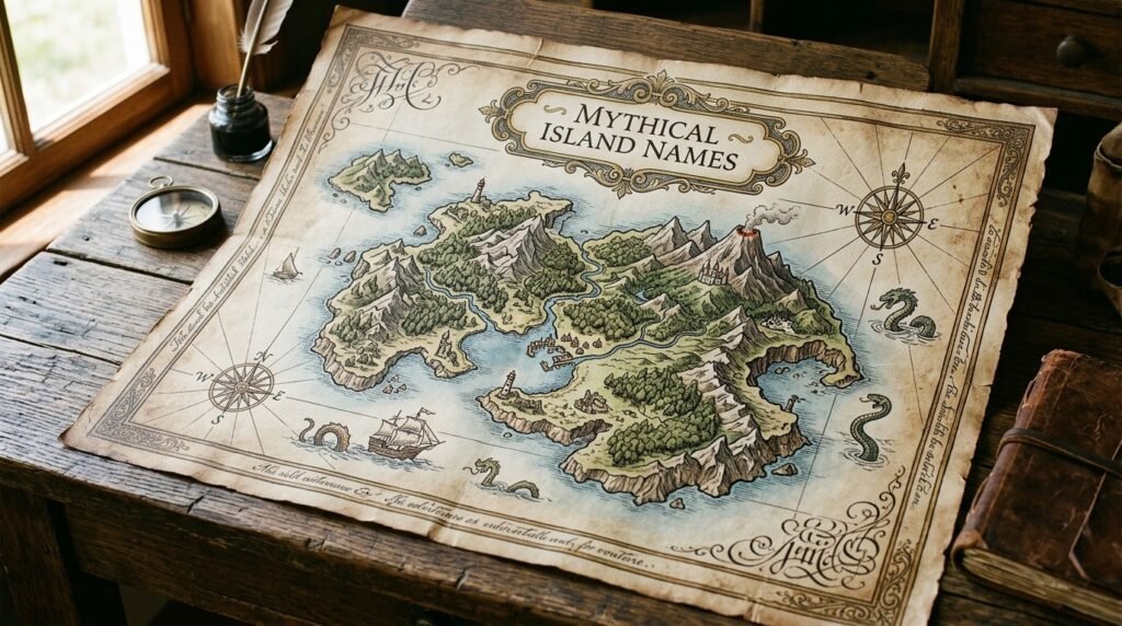 14. Mythical island names