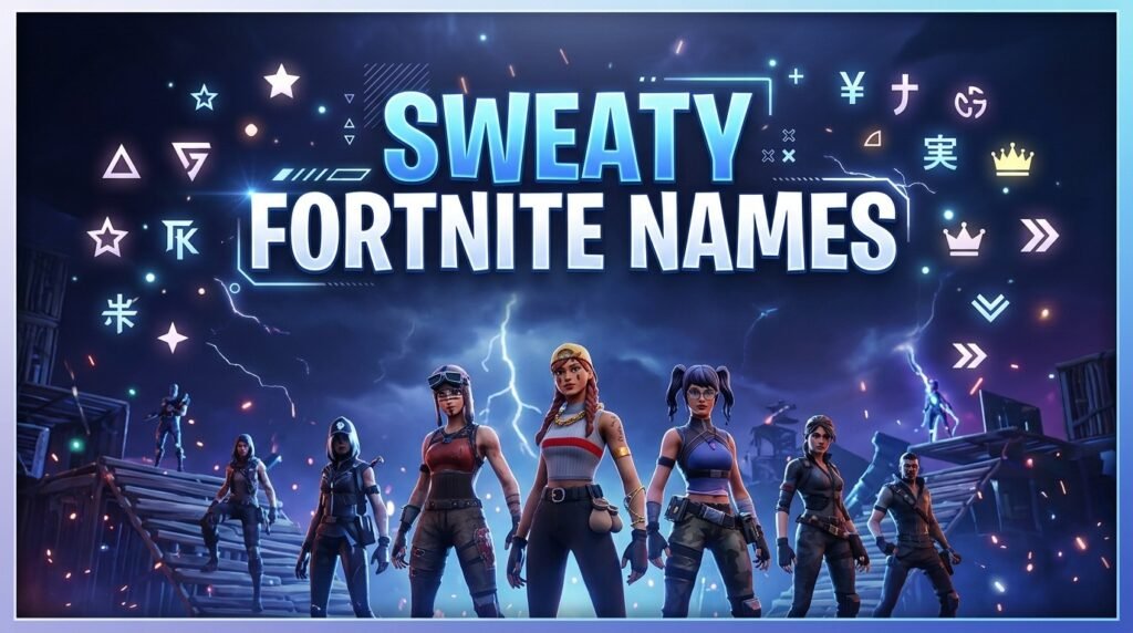 Sweaty Fortnite names with symbols