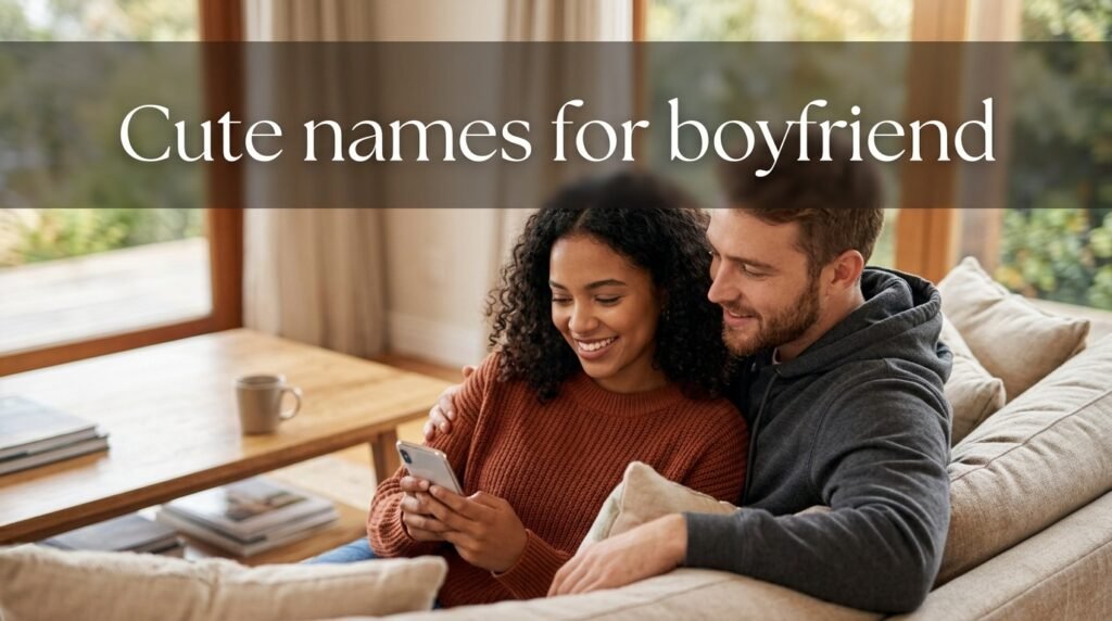 2. Cute names for boyfriend