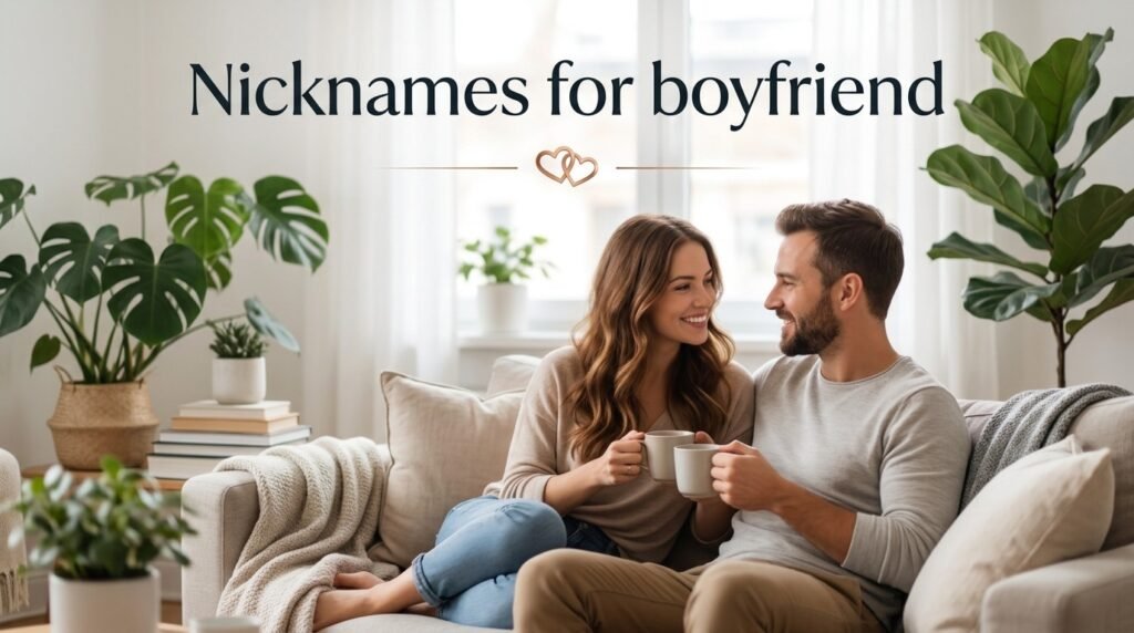 3. Nicknames for boyfriend