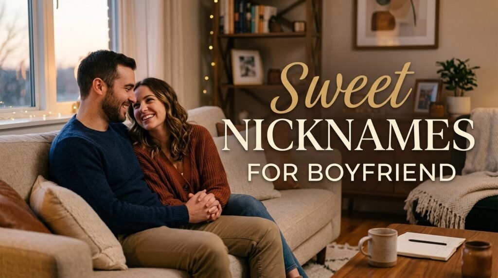 4. Sweet nicknames for boyfriend