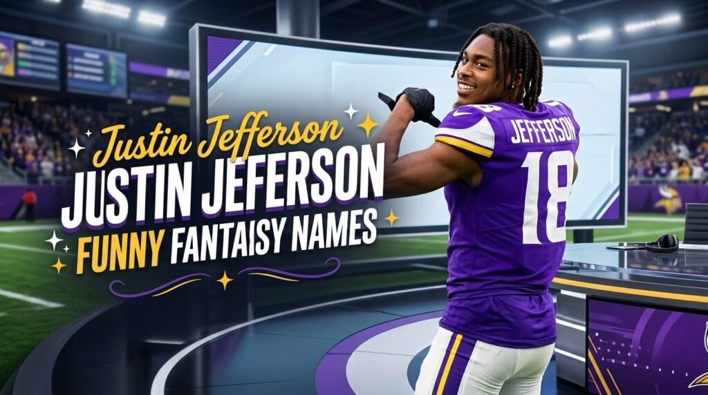 3. Justin Jefferson funny fantasy names