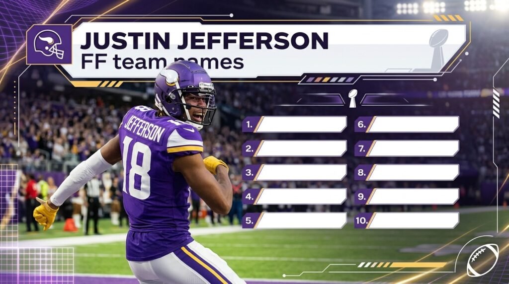 8. Justin Jefferson FF team names