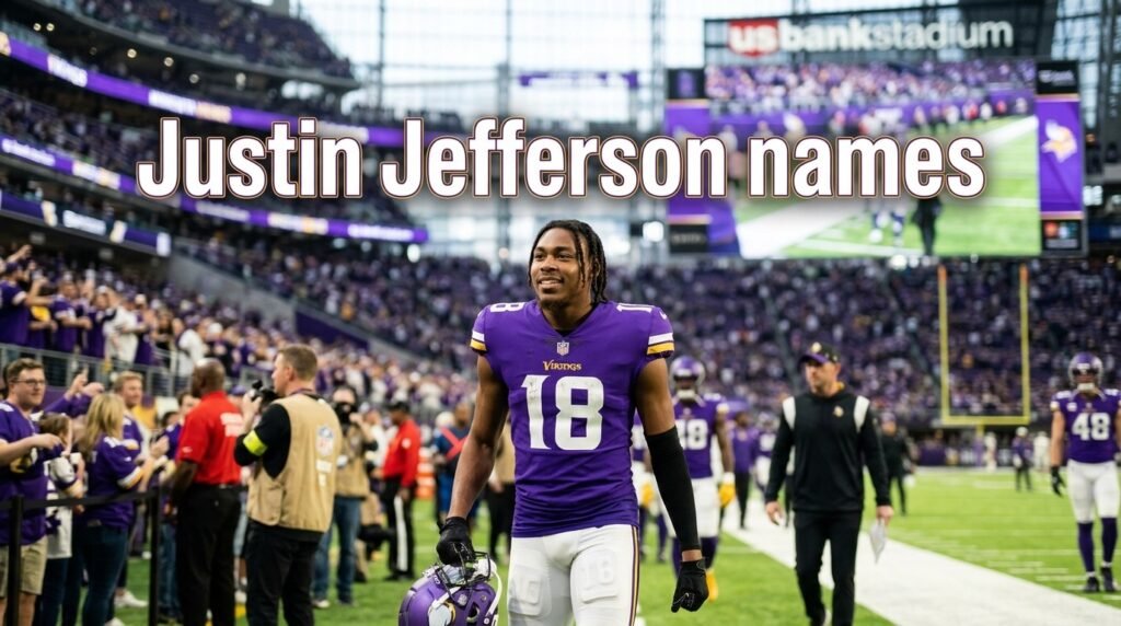 9. Justin Jefferson names
