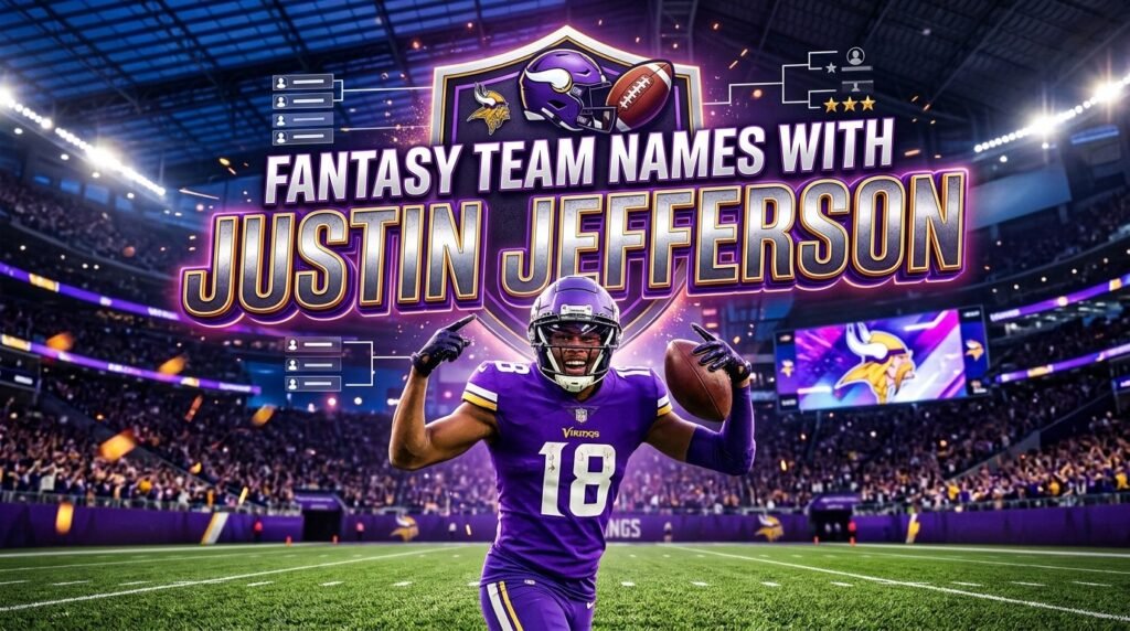 10. Fantasy team name with Justin Jefferson