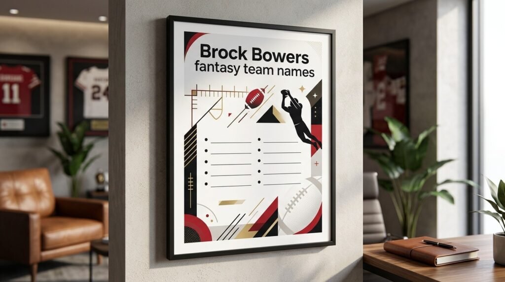 1. Brock Bowers fantasy team names