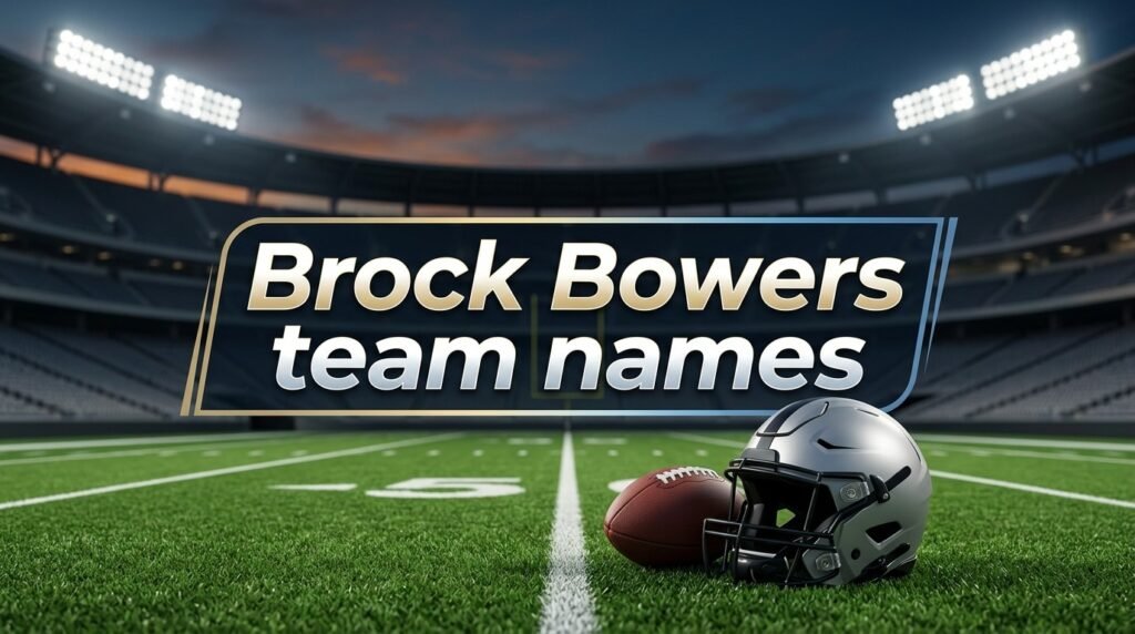 3. Brock Bowers' team names