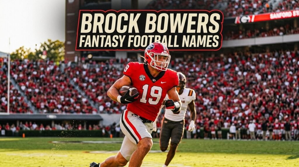 4. Brock Bowers fantasy football names