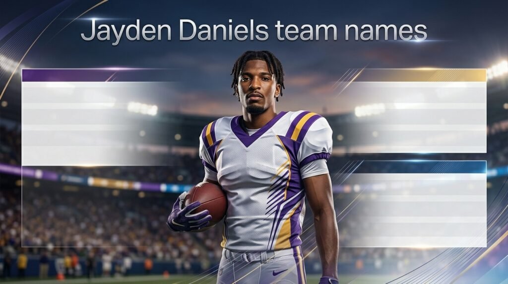 3. Jayden Daniels team names