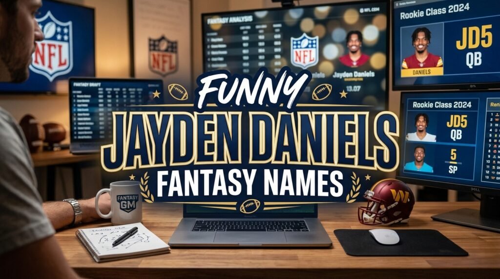 6. Funny Jayden Daniels fantasy names