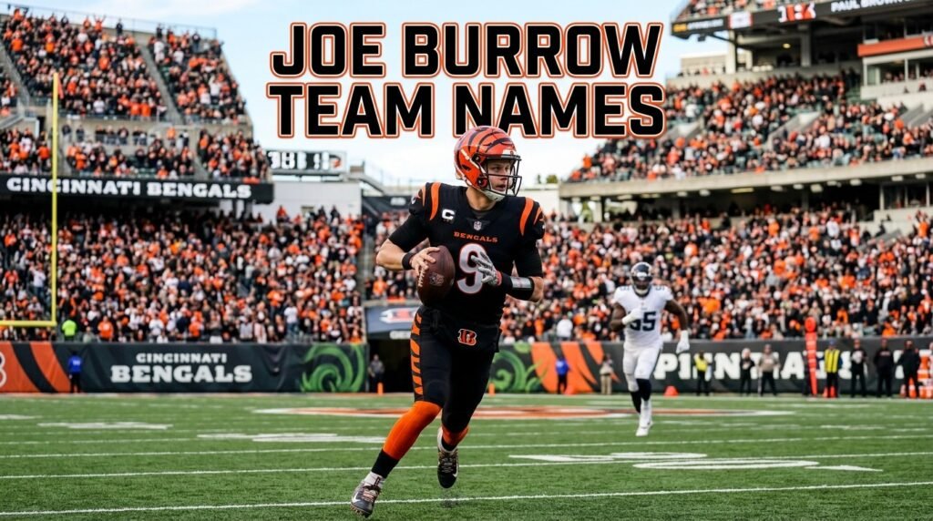 4. Joe Burrow team names