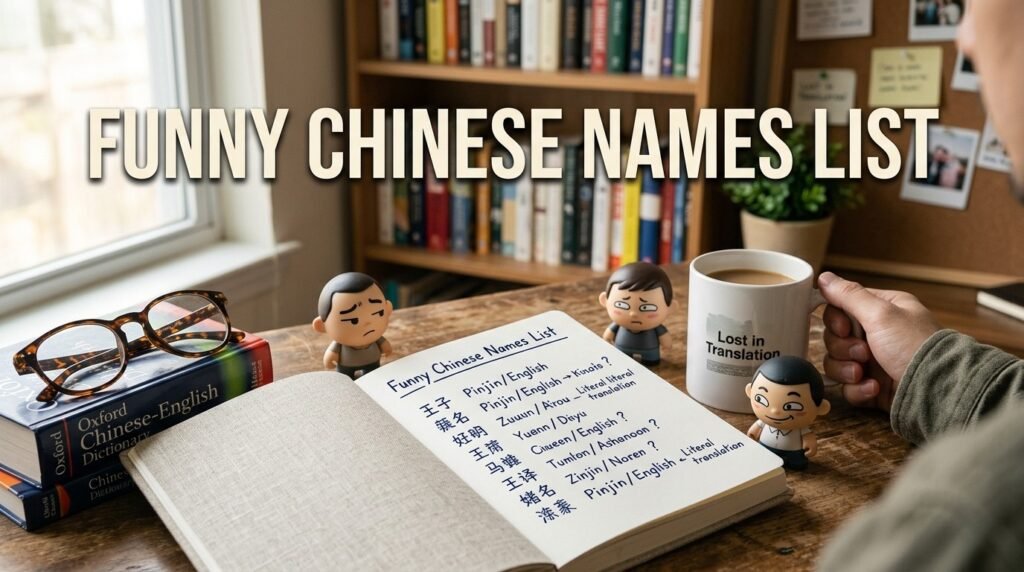 Funny Chinese names list