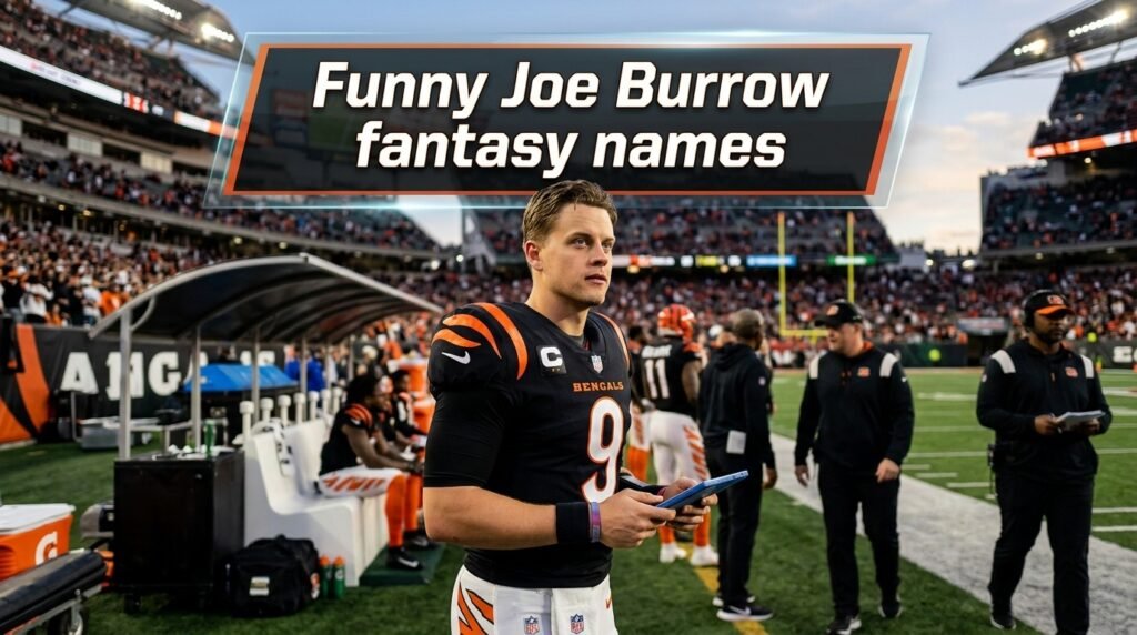 5. Funny Joe Burrow fantasy names