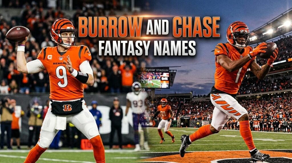 8. Burrow and Chase fantasy names