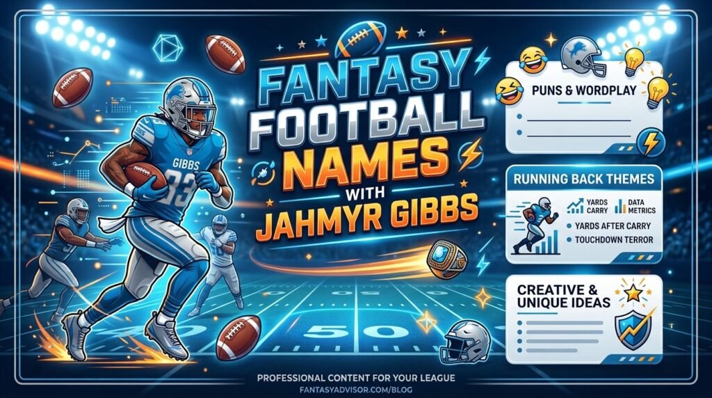 6. Fantasy football names with jahmyr gibbs
