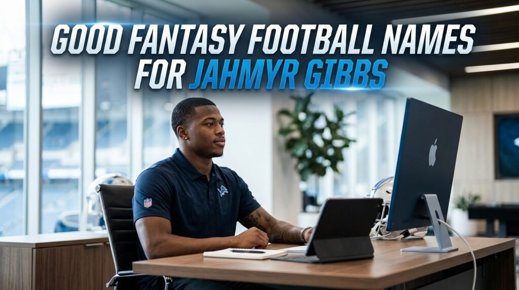 7. Good fantasy football names for jahmyr gibbs