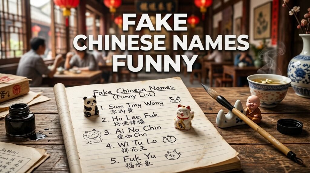 Fake Chinese names funny