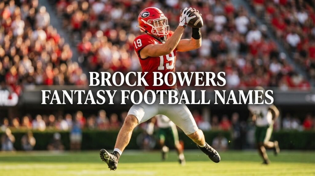 2. Brock Bowers fantasy football names