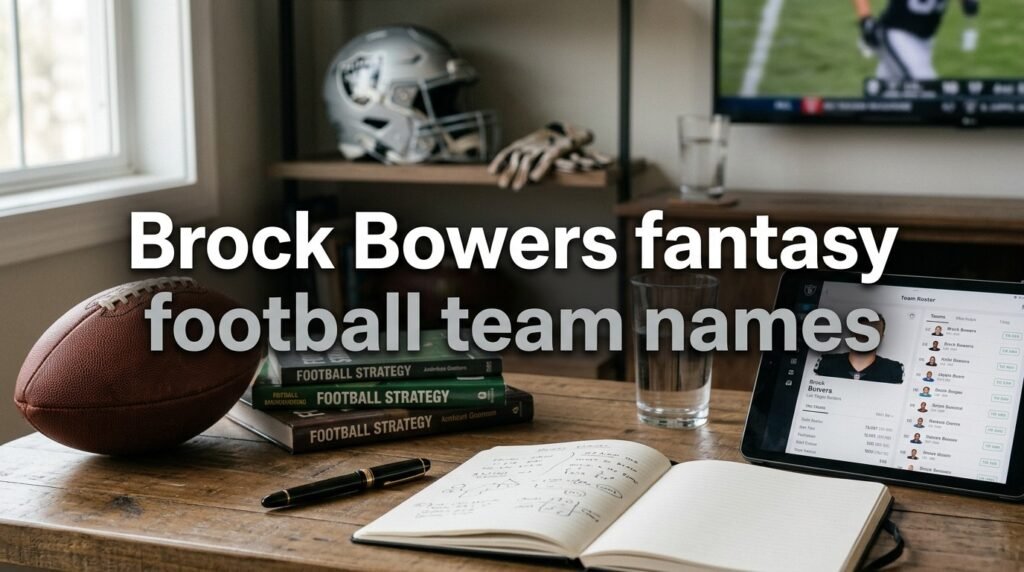 3. Brock Bowers fantasy football team names