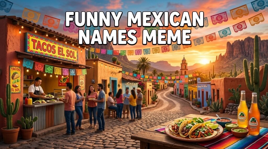 Funny Mexican names meme