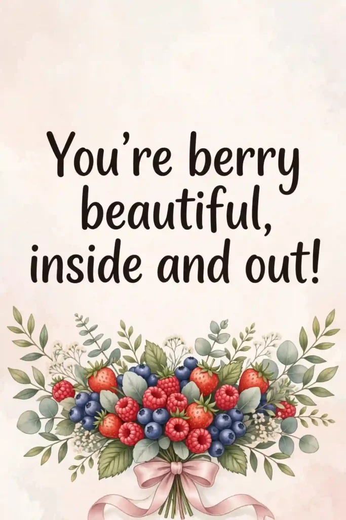Fruit pun compliments