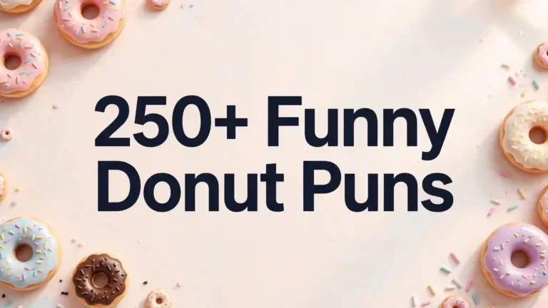 250+ Funny Donut Puns for Sweet Lovers Who Love to Laugh