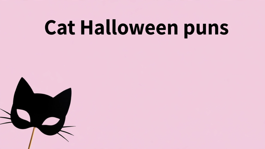 Cat Halloween puns