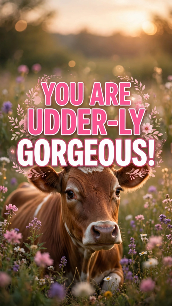 Cow pun compliments