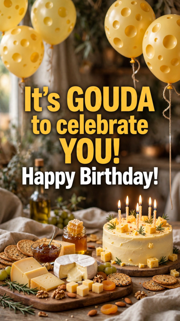 Cheese birthday puns