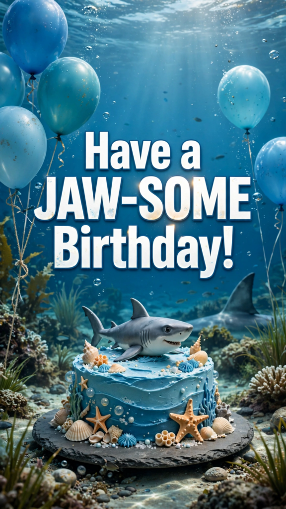 Shark birthday pun