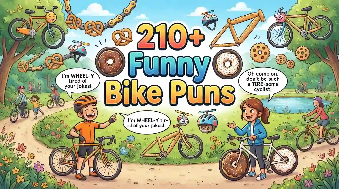 210+ Funny Bike Puns for Riders Who Love a Good Laugh
